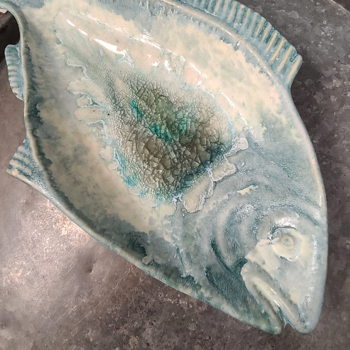 Satterfield Pottery LLC Satterfield Pottery XL Phish Platter - Little Miss Muffin Children & Home