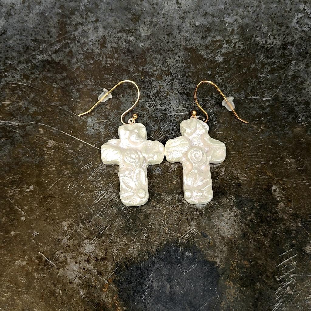 Carol Cassisa Carol Cassisa Flower Croix Earrings - Little Miss Muffin Children & Home