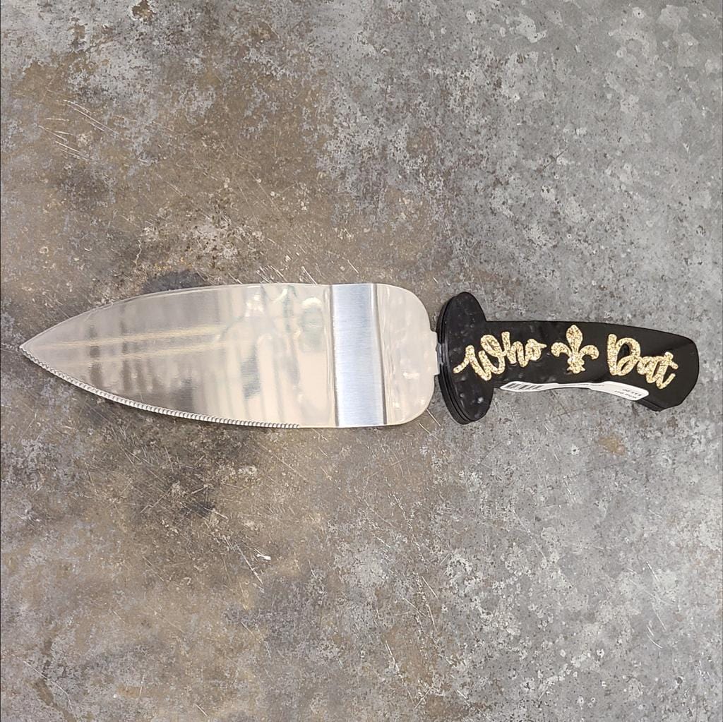 The Unique Oyster Boutique The Unique Oyster Boutique Non Interchangeable Knife Handle -Who Dat - Little Miss Muffin Children & Home