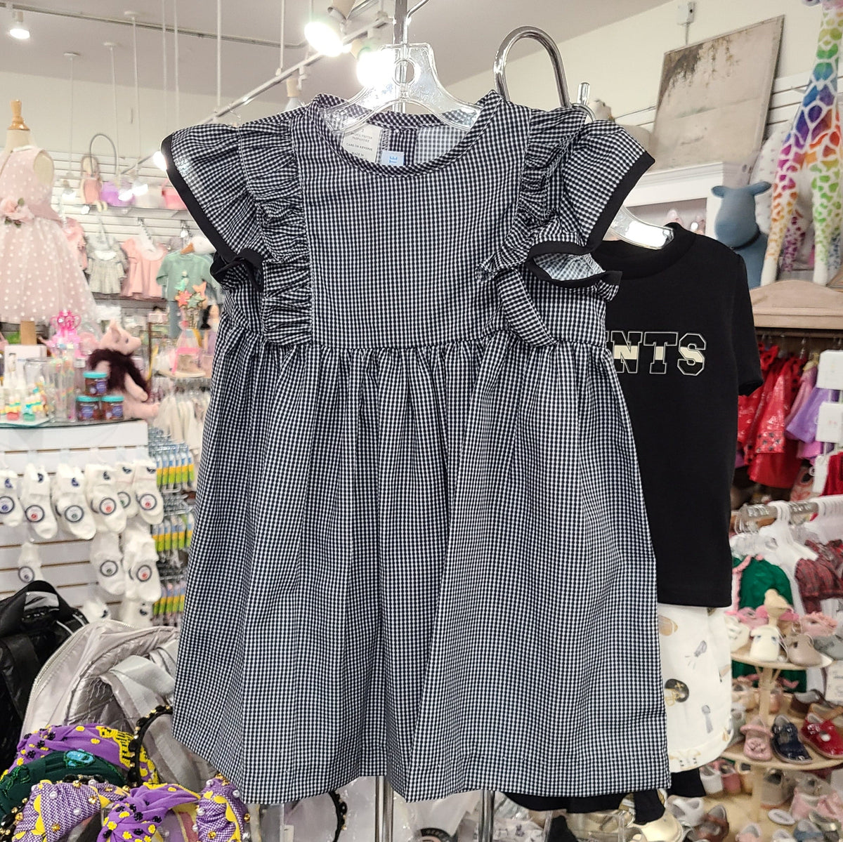 Vive La Fete Vive La Fete Gingham Ruffle Dress - Little Miss Muffin Children & Home