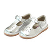 L'Amour Shoes L'Amour Joy Metallic Leather T-Strap Mary Jane in Silver - Little Miss Muffin Children & Home