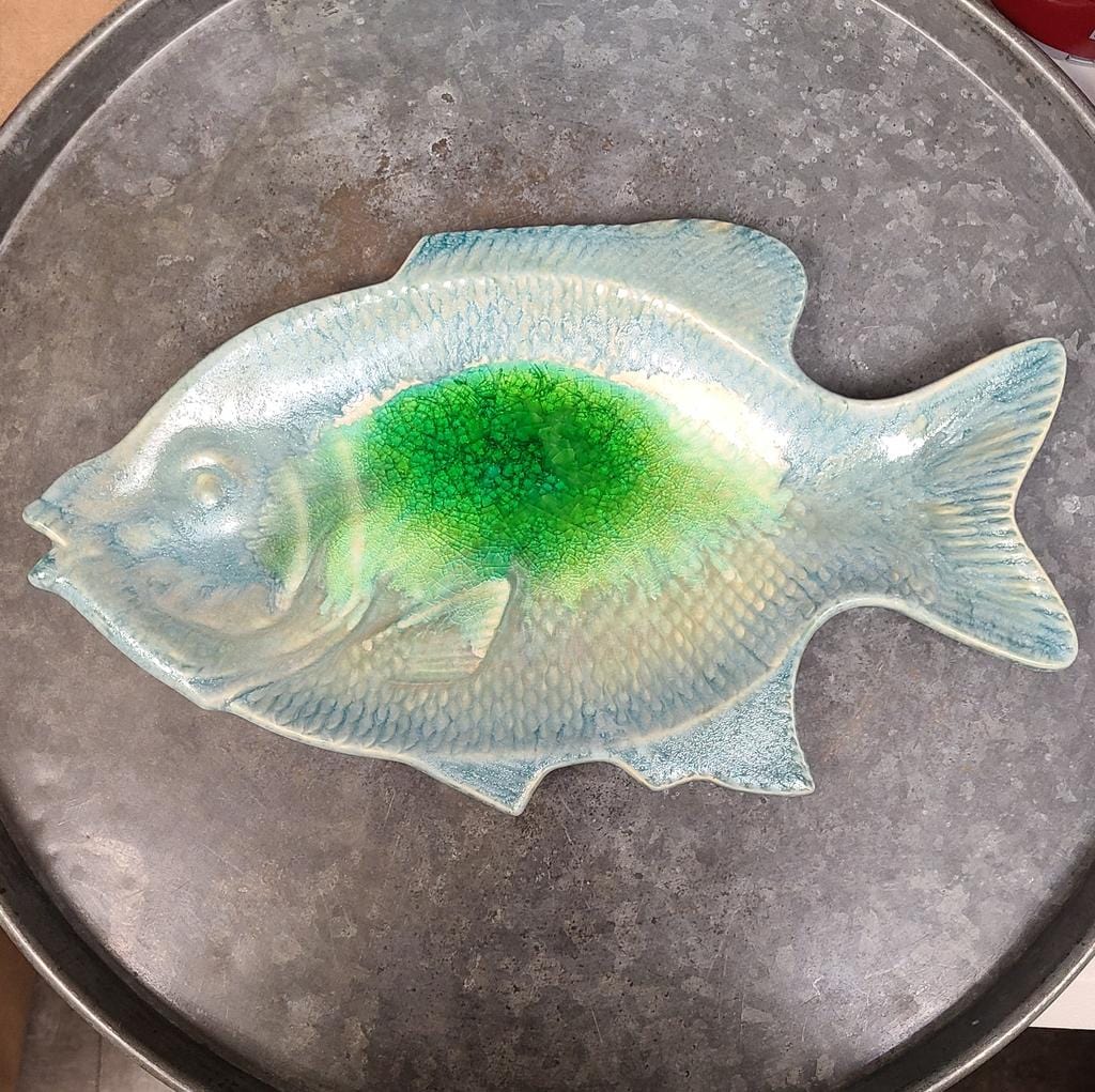 Satterfield Pottery LLC Satterfield Pottery Large Phish Platter - Little Miss Muffin Children & Home