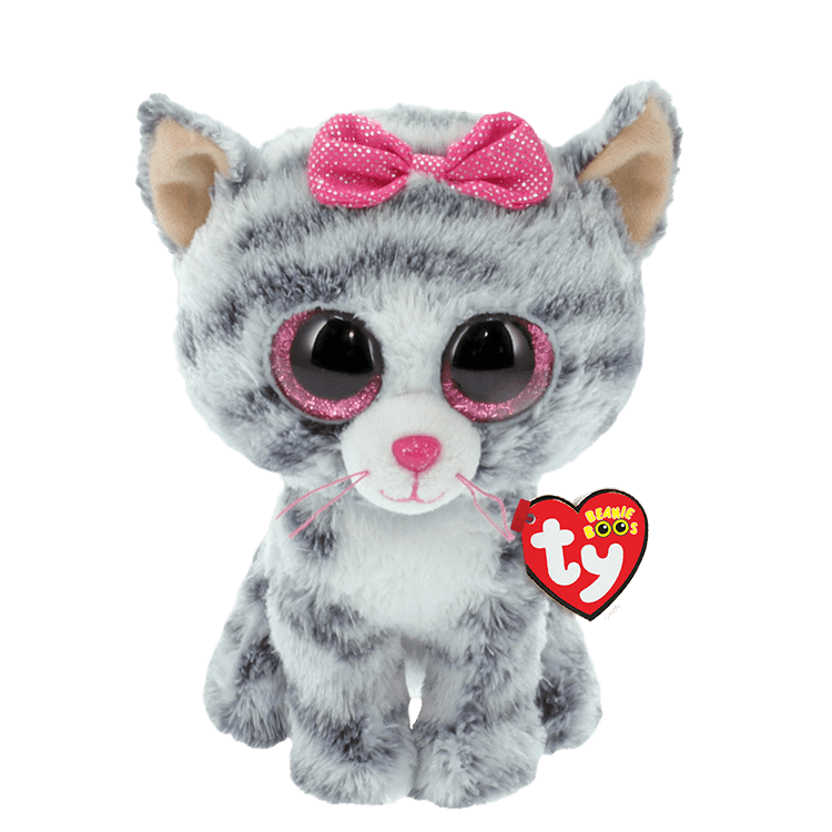 Ty Inc Ty Inc Kiki Grey Striped Cat - Little Miss Muffin Children & Home
