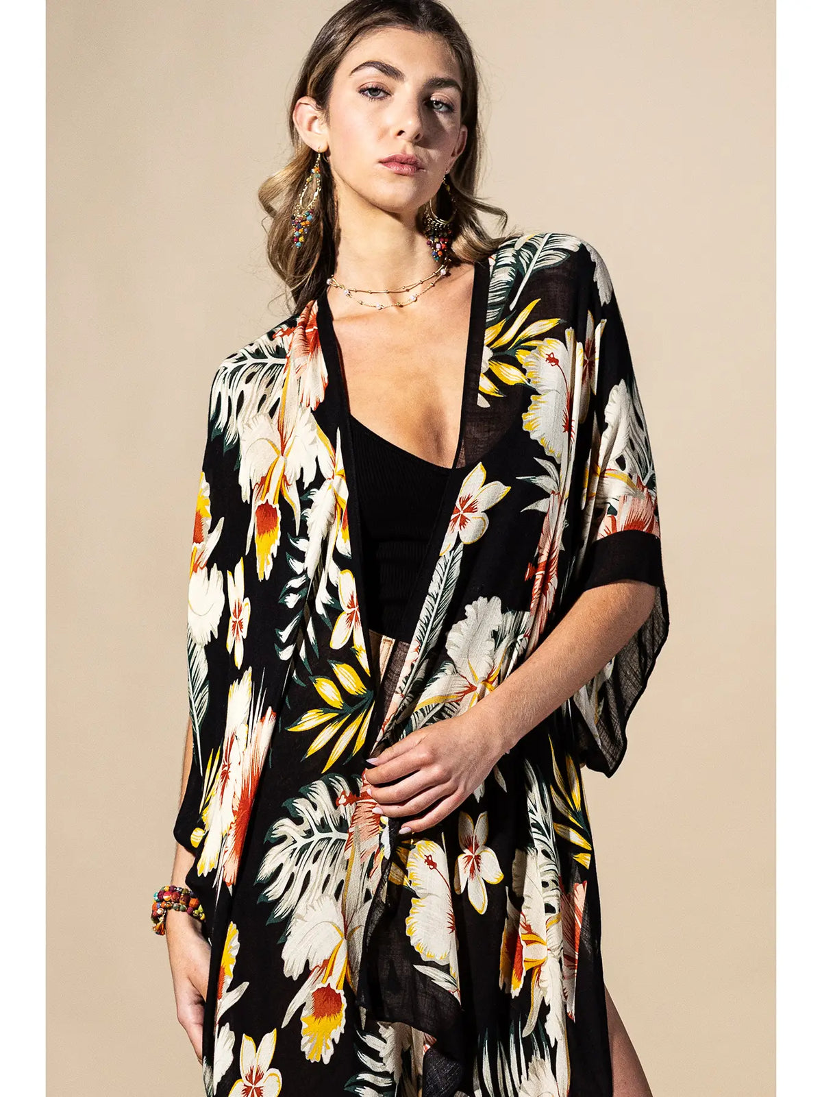 Urbanista Tropical Garden Viscose Kimono - Little Miss Muffin Children & Home