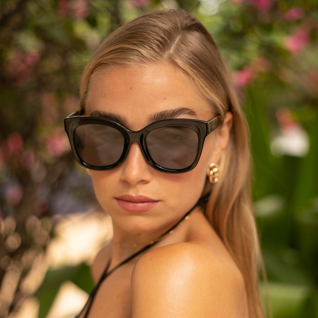 Freyrs Eyewear Naples Acetate Cat Eye Sunglasses Black/Tortoise - Little Miss Muffin Children & Home