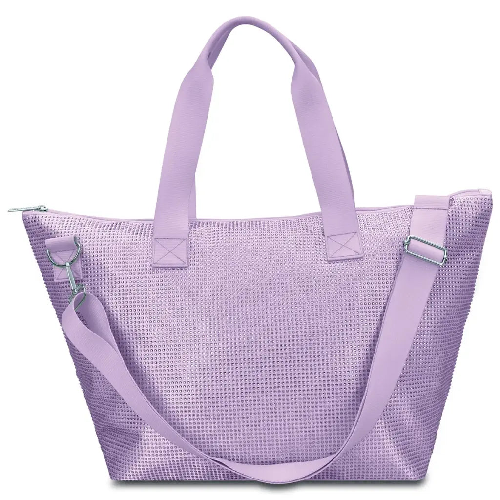 iScream Lavender Rhinestone Overnight Bag - Little Miss Muffin Children & Home