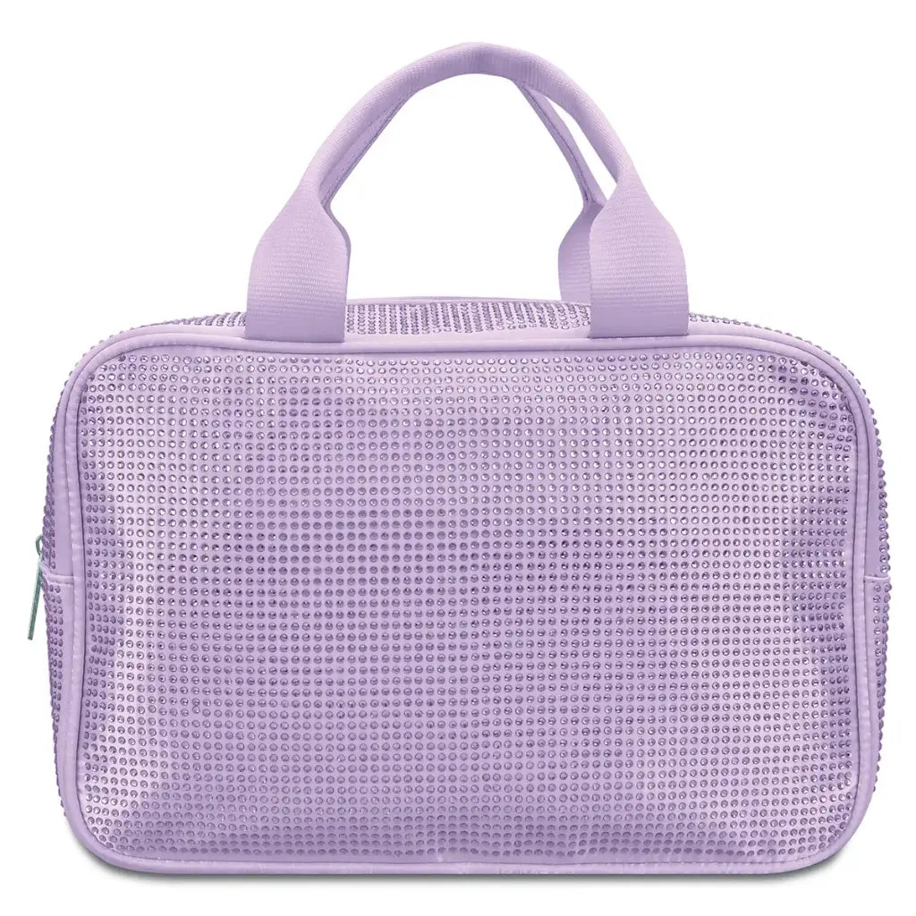 iScream Lavender Rhinestone Large Cosmetic Bag - Little Miss Muffin Children & Home
