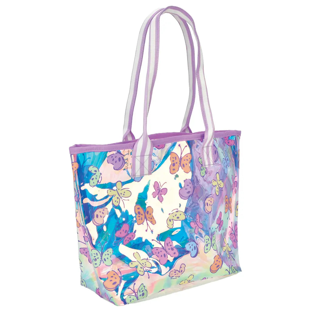 iScream Bright Butterflies Clear Tote Bag - Little Miss Muffin Children & Home
