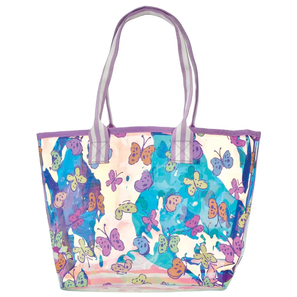 iScream Bright Butterflies Clear Tote Bag - Little Miss Muffin Children & Home