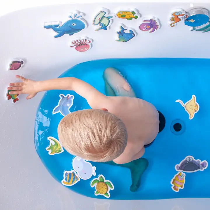 Firefox Toys Fizzles Marine Animal Sticky Bath Critters, 30 Piece Set - Little Miss Muffin Children & Home