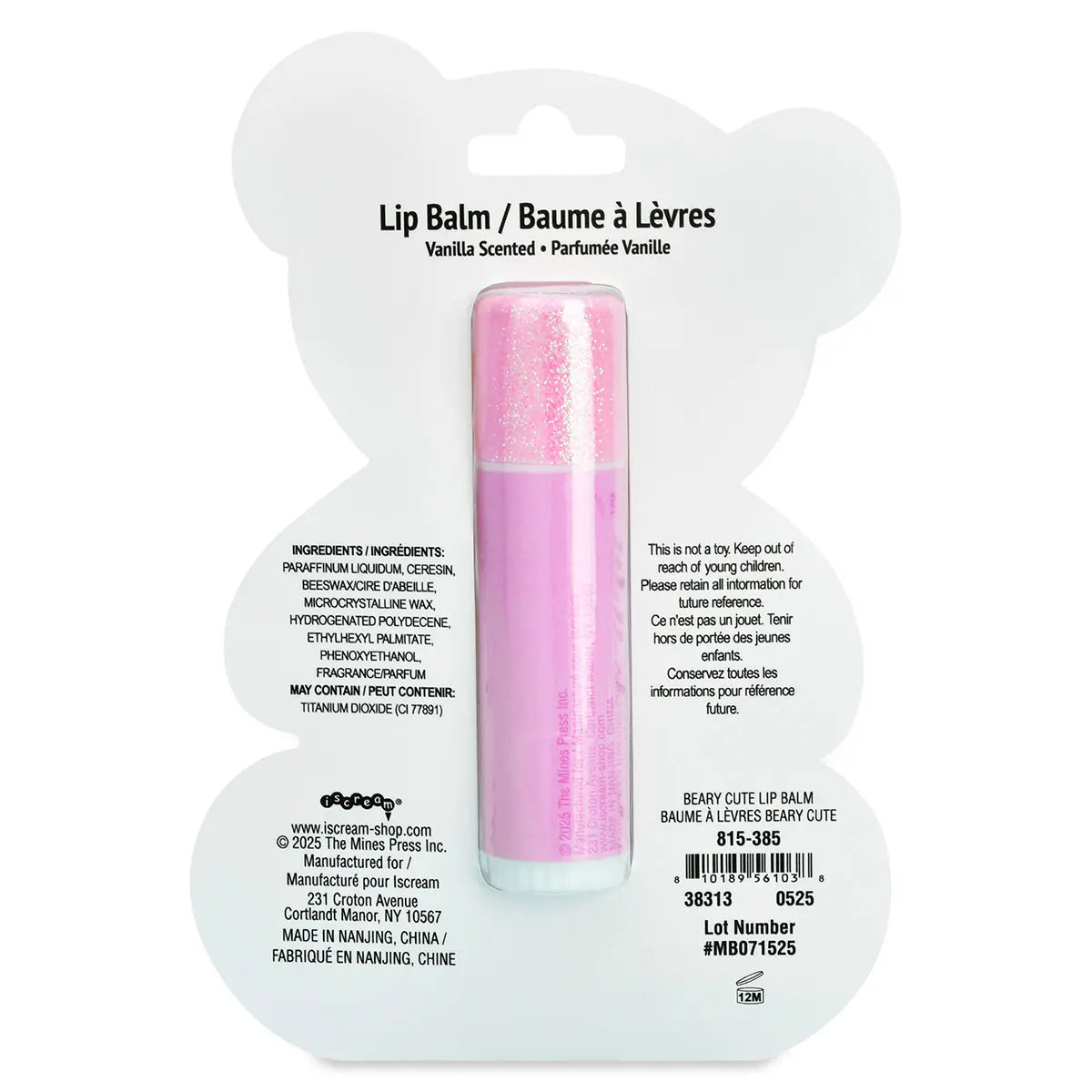 iScream Beary Cute Lip Balm - Little Miss Muffin Children & Home