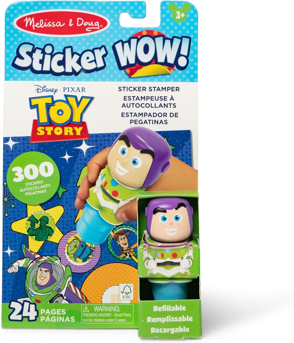 Melissa & Doug Sticker WOW! Activity Pad & Sticker Stamper Buzz Lightyear - Little Miss Muffin Children & Home