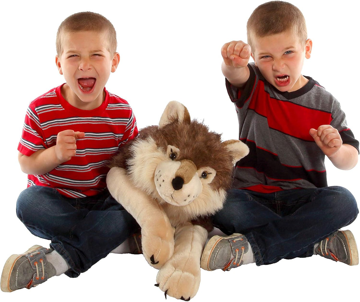 Wild Republic Cuddlekins Jumbo Wolf Plush, view 3