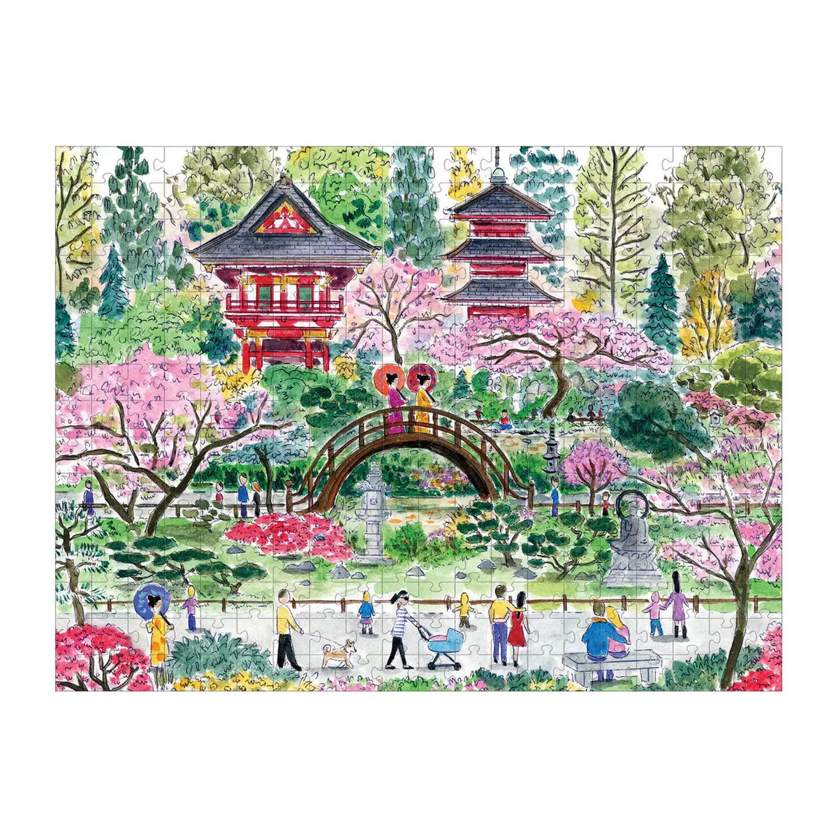 Chronicle Books Michael Storrings Japanese Tea Garden 300 Piece Puzzle - Little Miss Muffin Children & Home