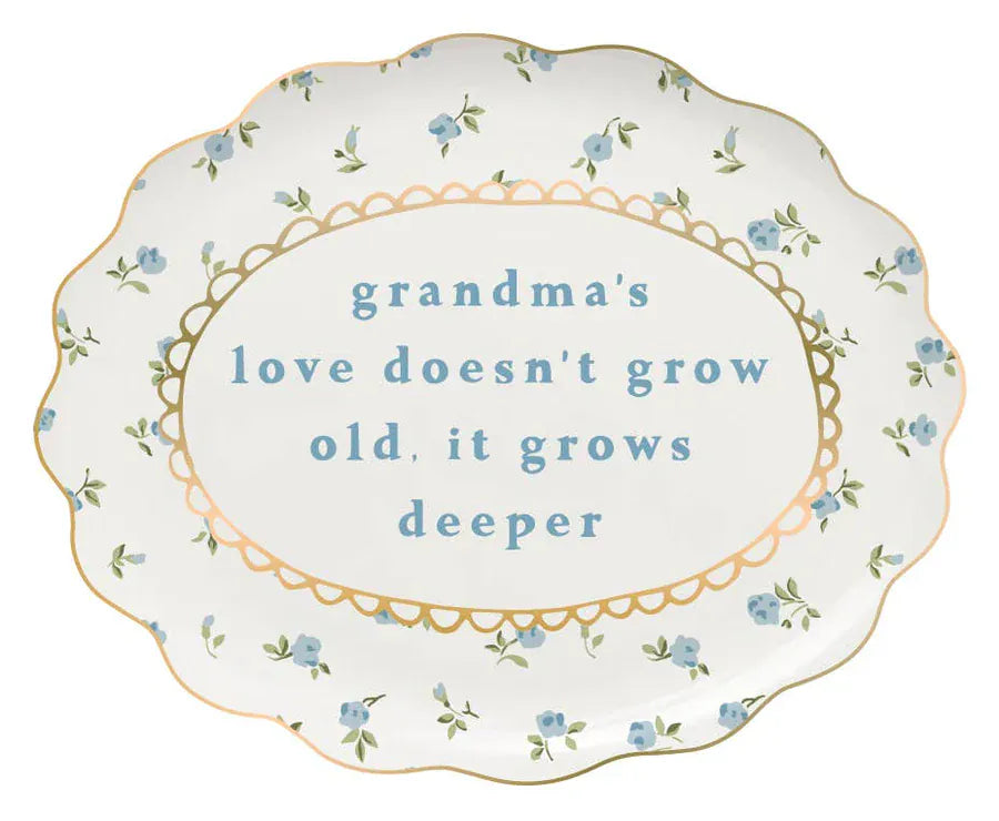 Soiree-Sisters Grandma's Love Scallop Ceramic Heart Trinket Tray - Little Miss Muffin Children & Home