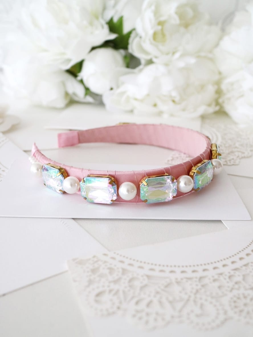 Pink Poppy Pink Poppy Claris the Chicest Mouse in Paris Jeweled Headband - Little Miss Muffin Children & Home