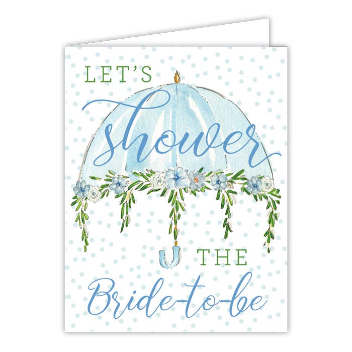 RosanneBeck Collections Let's Shower the Bride To Be Greeting Card - Little Miss Muffin Children & Home