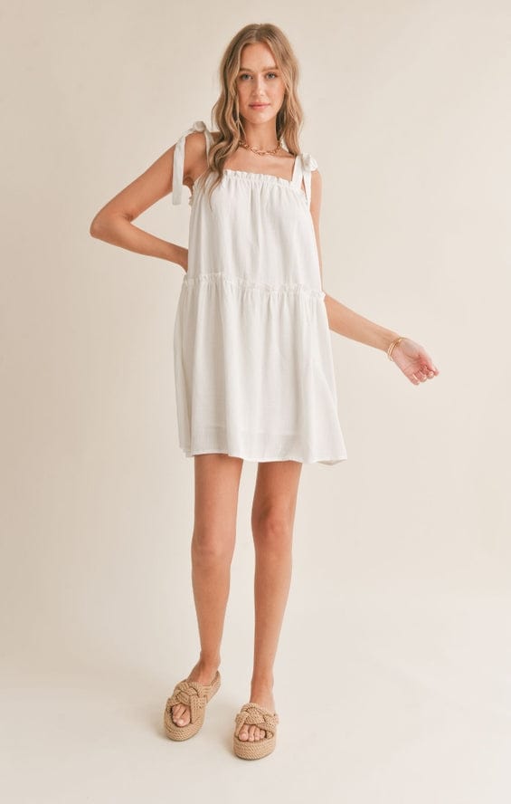 Sadie & Sage Sadie & Sage Sugarloaf Tiered Dress with Tie Straps - Little Miss Muffin Children & Home