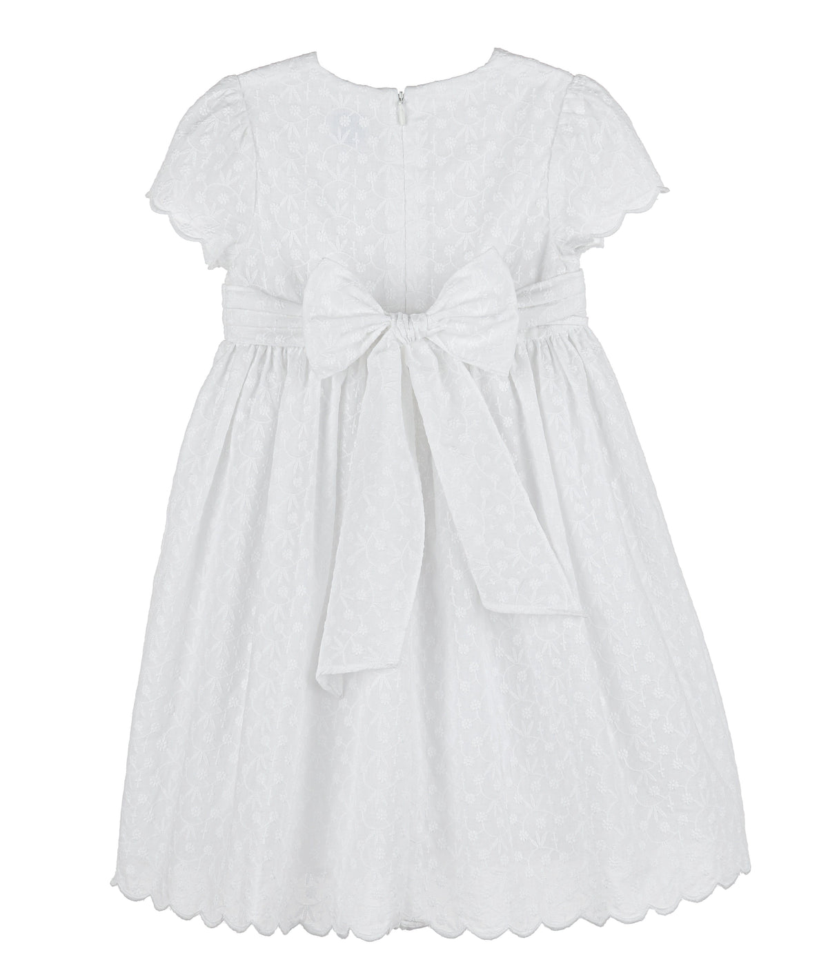 Casero & Associates Casero & Associates White Embro Dress - Little Miss Muffin Children & Home