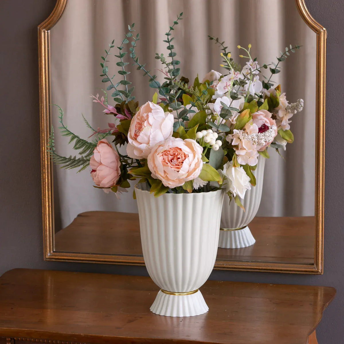 Beatriz Ball Encanto Vienna Medium Vase in Cream & White - Little Miss Muffin Children & Home