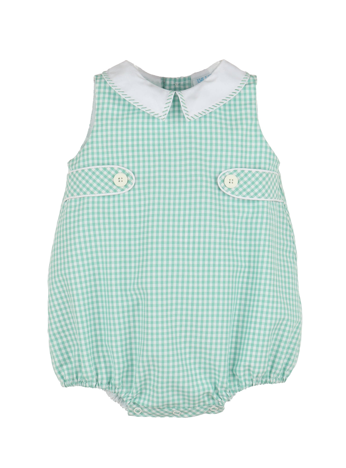 Casero & Associates Casero & Associates Check Tabs Boy Bubble, Green - Little Miss Muffin Children & Home