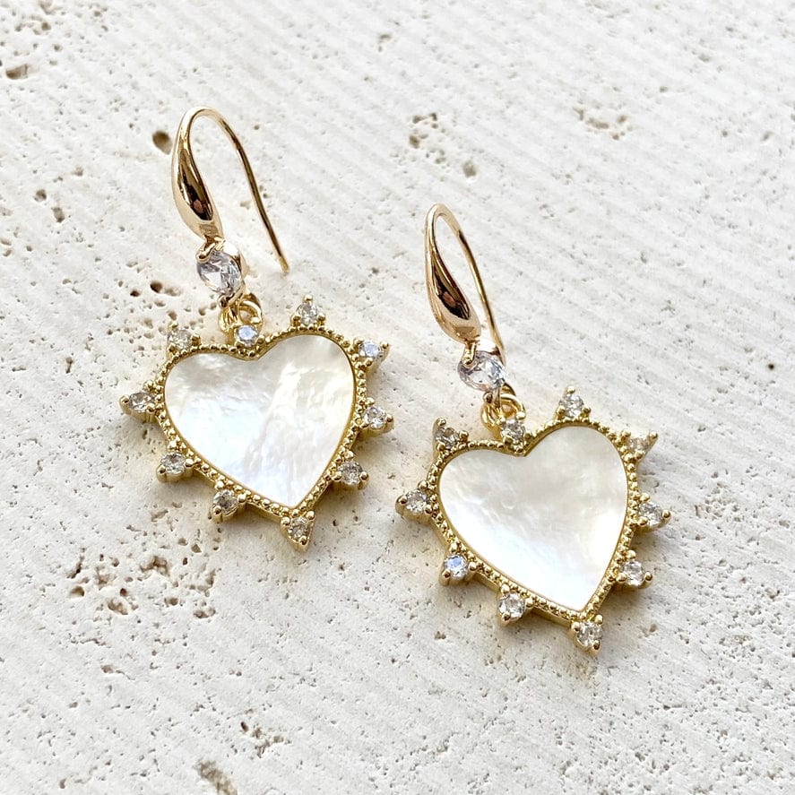 VB&CO Designs Handmade Jewelry VB&CO Shell Pearl Earrings New Larger Style - Little Miss Muffin Children & Home