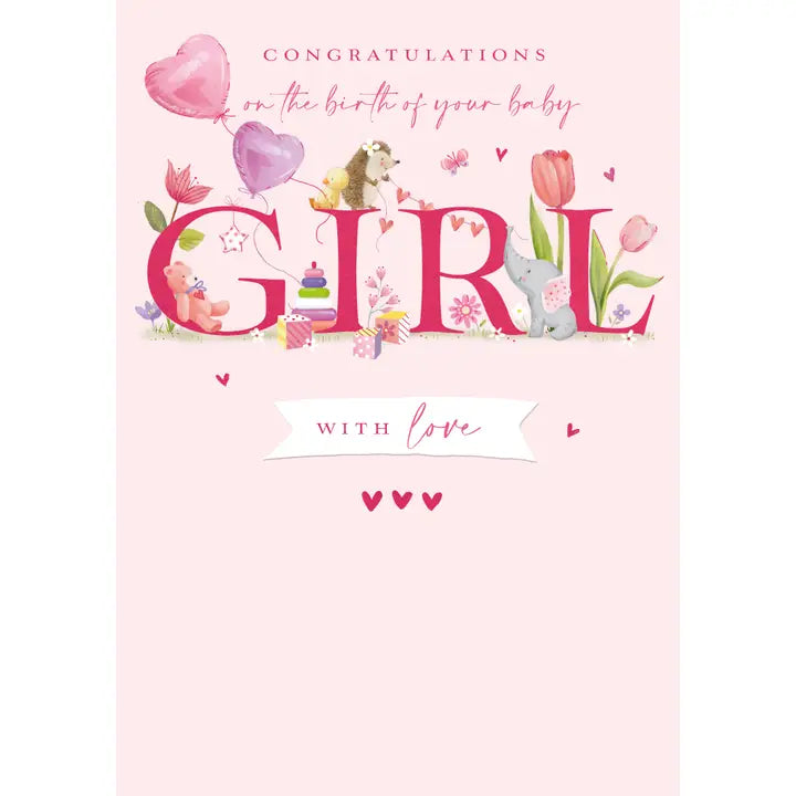 Notes & Queries Inc Baby Girl Greeting Card Ling - Little Miss Muffin Children & Home