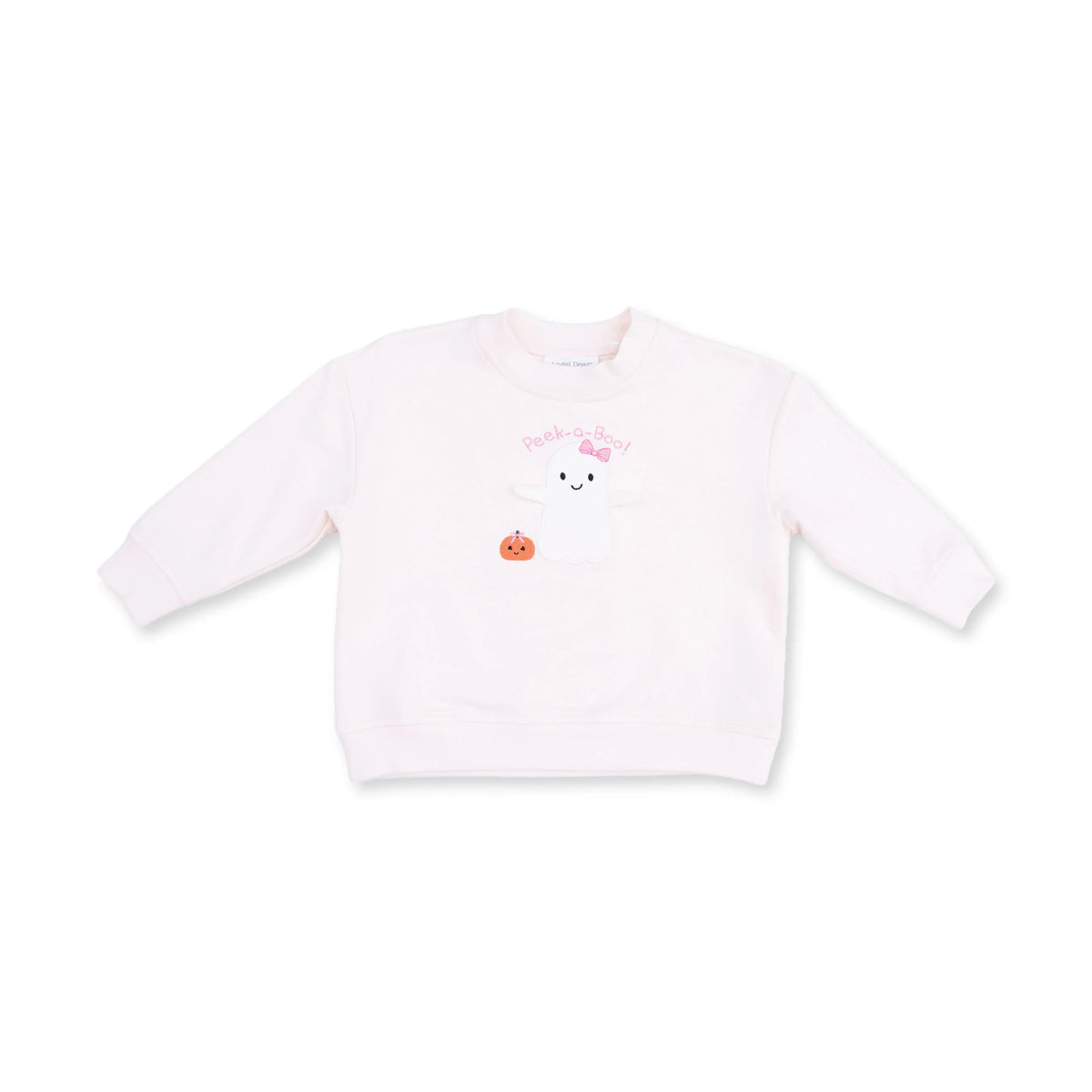 Pink ghost print drop sleeve sweatshirt by Angel Dear