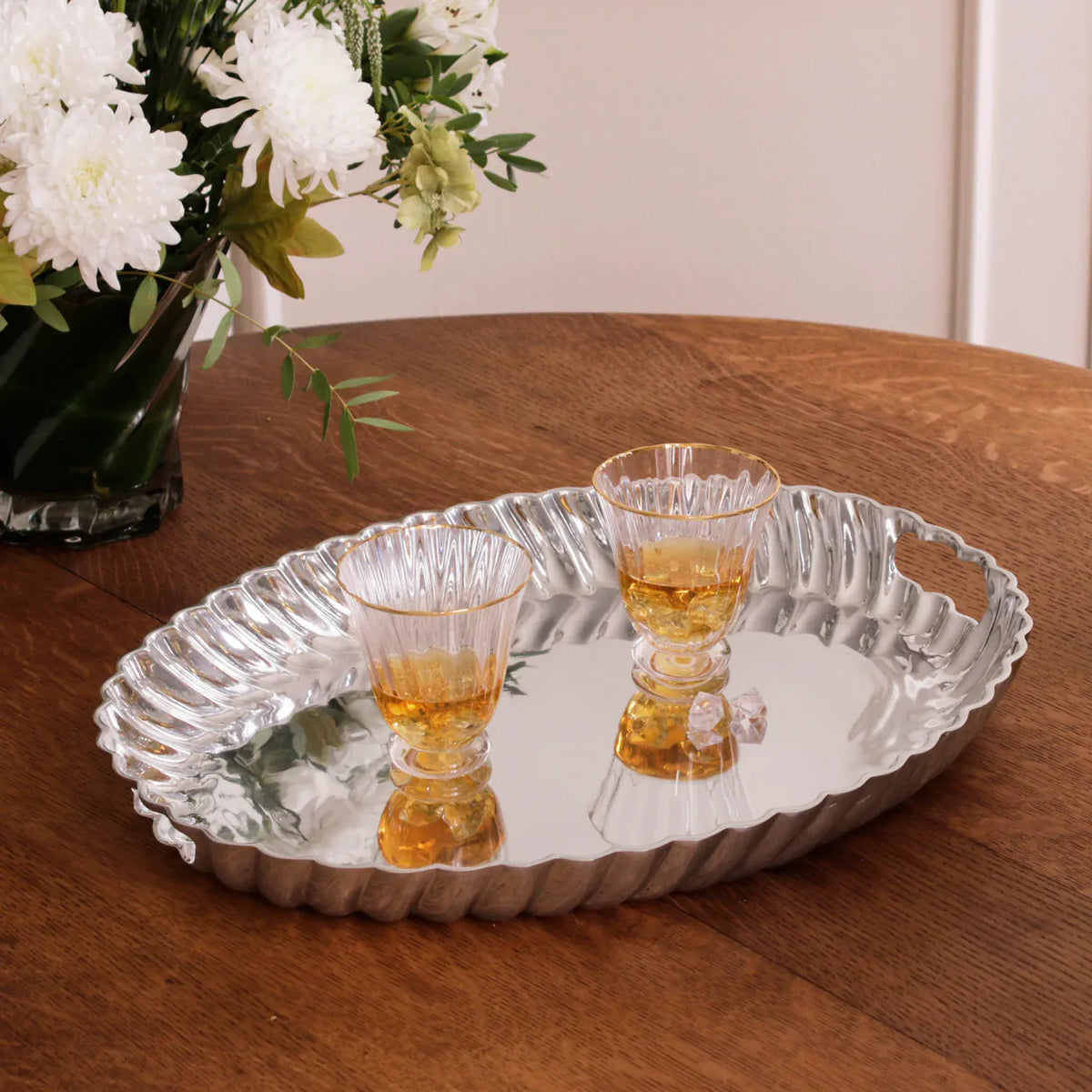 Beatriz Ball Vintage Swirl Oval Tray with Handles - Little Miss Muffin Children & Home