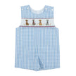 Lulu Bebe Pete Puppy Smocked Shortall - Little Miss Muffin Children & Home