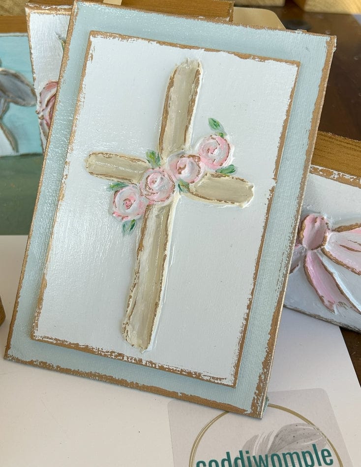 Coddiwomple Cross with Roses Pane - Little Miss Muffin Children & Home