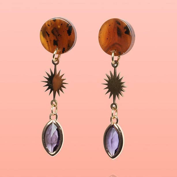 Tribe + Temple Monica Starburst Dangles - Little Miss Muffin Children & Home
