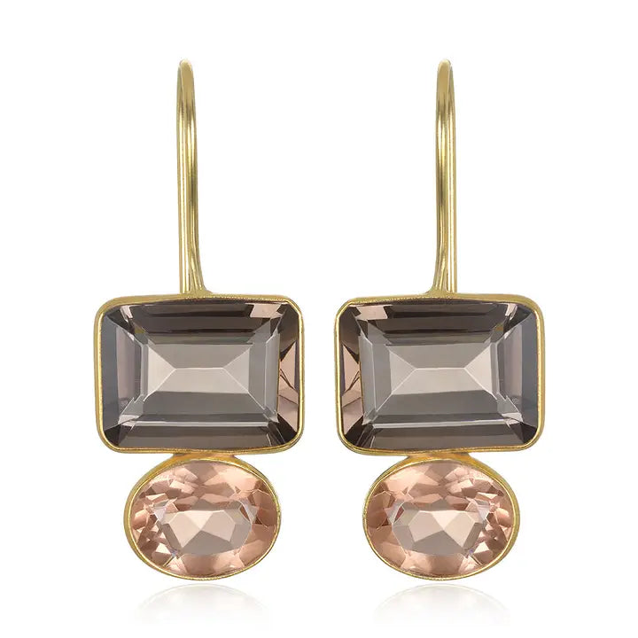 Amelia Rose Jewelry Valencia Smoky & Champagne Gold Earring - Little Miss Muffin Children & Home