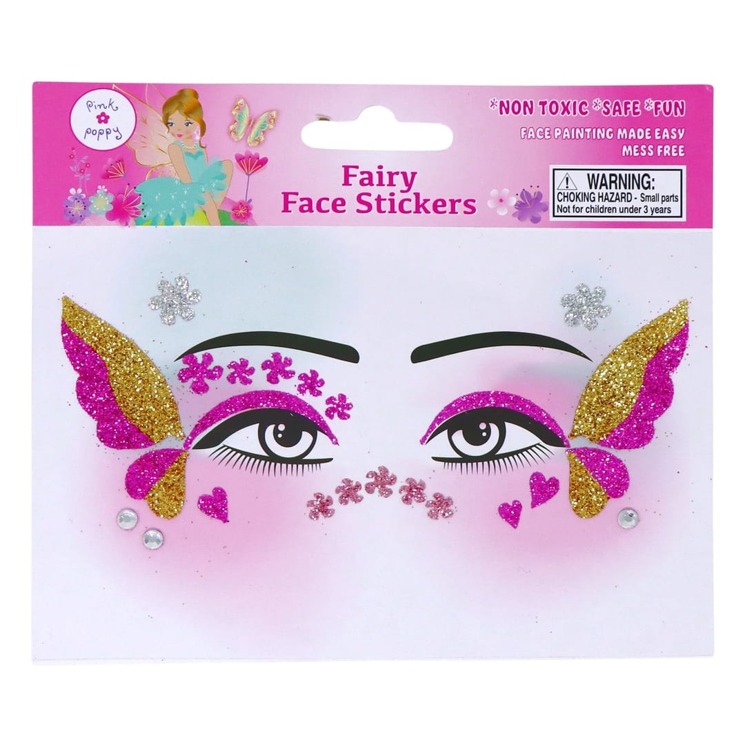 Pink Poppy Pink Poppy Fairy Butterfly Friends Face Stickers - Little Miss Muffin Children & Home