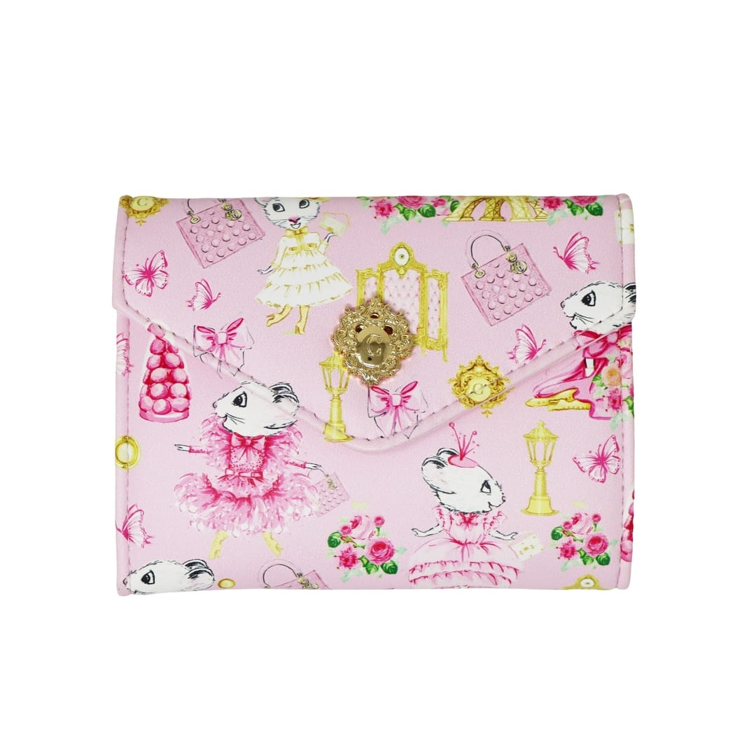 Pink Poppy Pink Poppy Claris the Chicest Mouse in Paris Wallet - Little Miss Muffin Children & Home