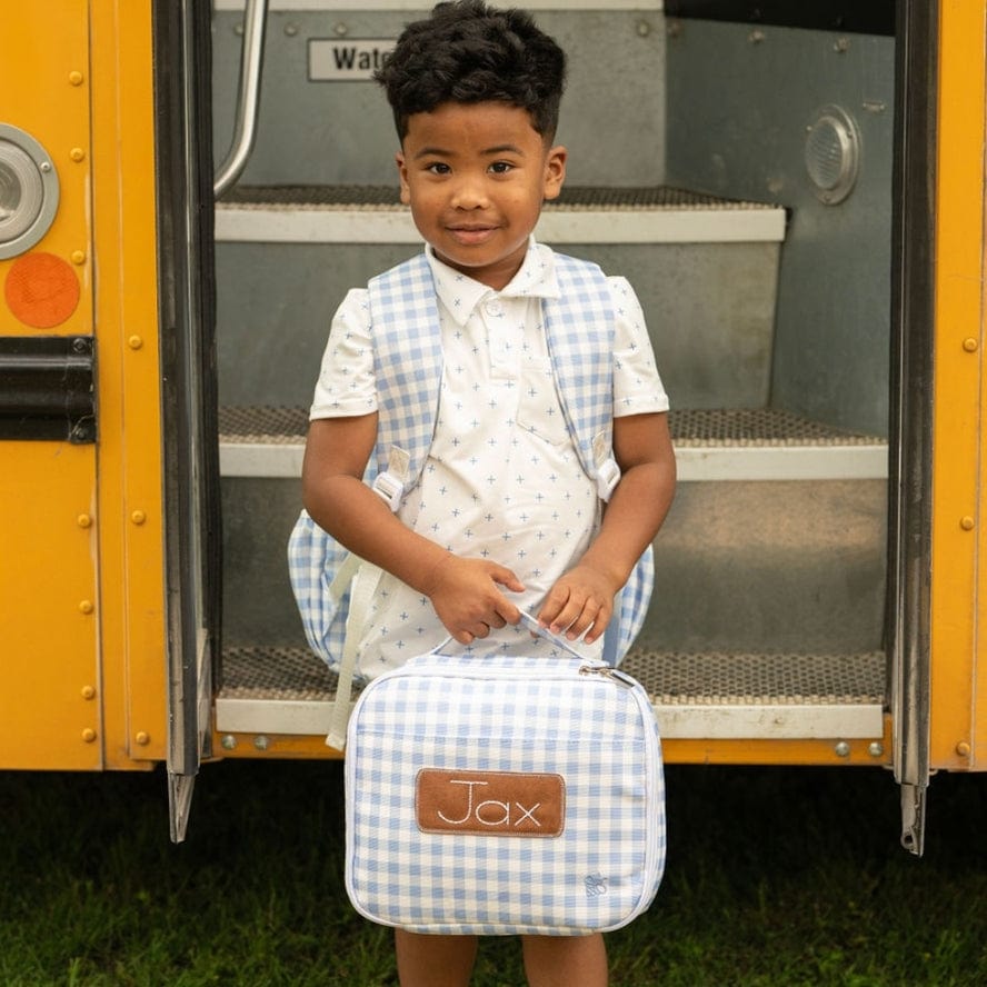 Sugar Bee Clothing Sugar Bee Clothing Lunch Bag - Blue Gingham - Little Miss Muffin Children & Home
