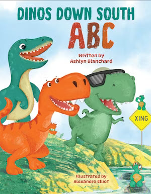 Arcadia Publishing Dinos Down South ABC Hardcover - Little Miss Muffin Children & Home