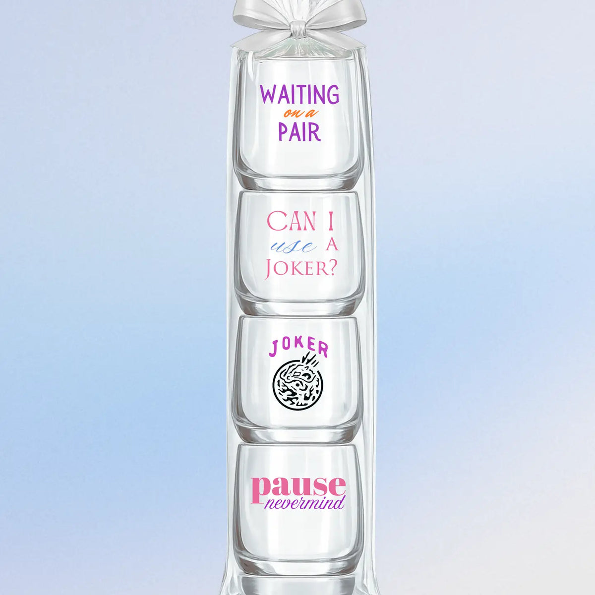 Fabuplates Mahjong Stemless 4ct Variety Mix 4ct Set Unbreakable Wine Glasses - Little Miss Muffin Children & Home