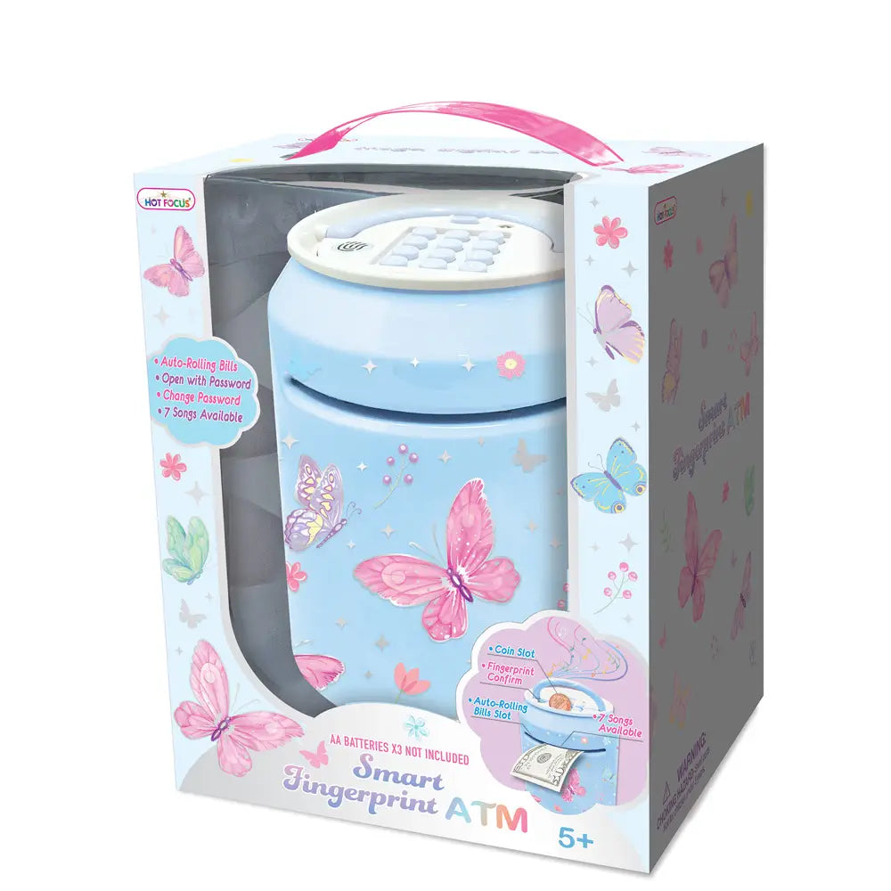 Hot Focus Tie Dye Butterfly Smart Fingerprint ATM - Little Miss Muffin Children & Home