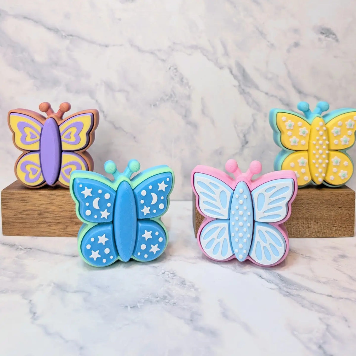 Forever Young Butterfly Bliss 5 Button Clickee - Little Miss Muffin Children & Home