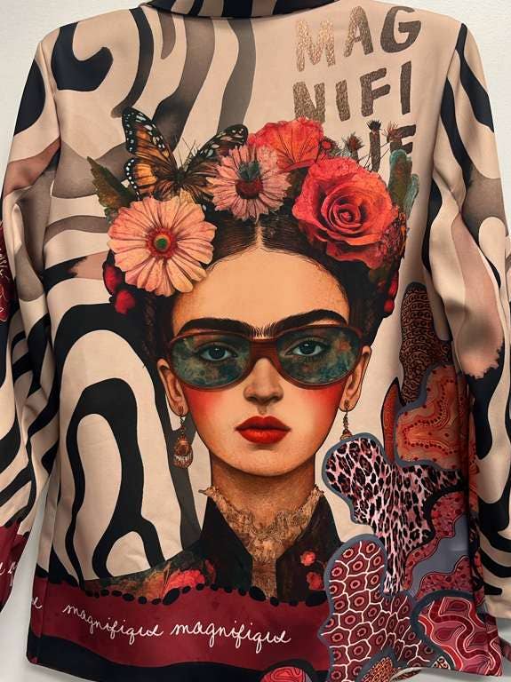 Loowie Italian Frida Pop Art Print Blazer - Little Miss Muffin Children & Home