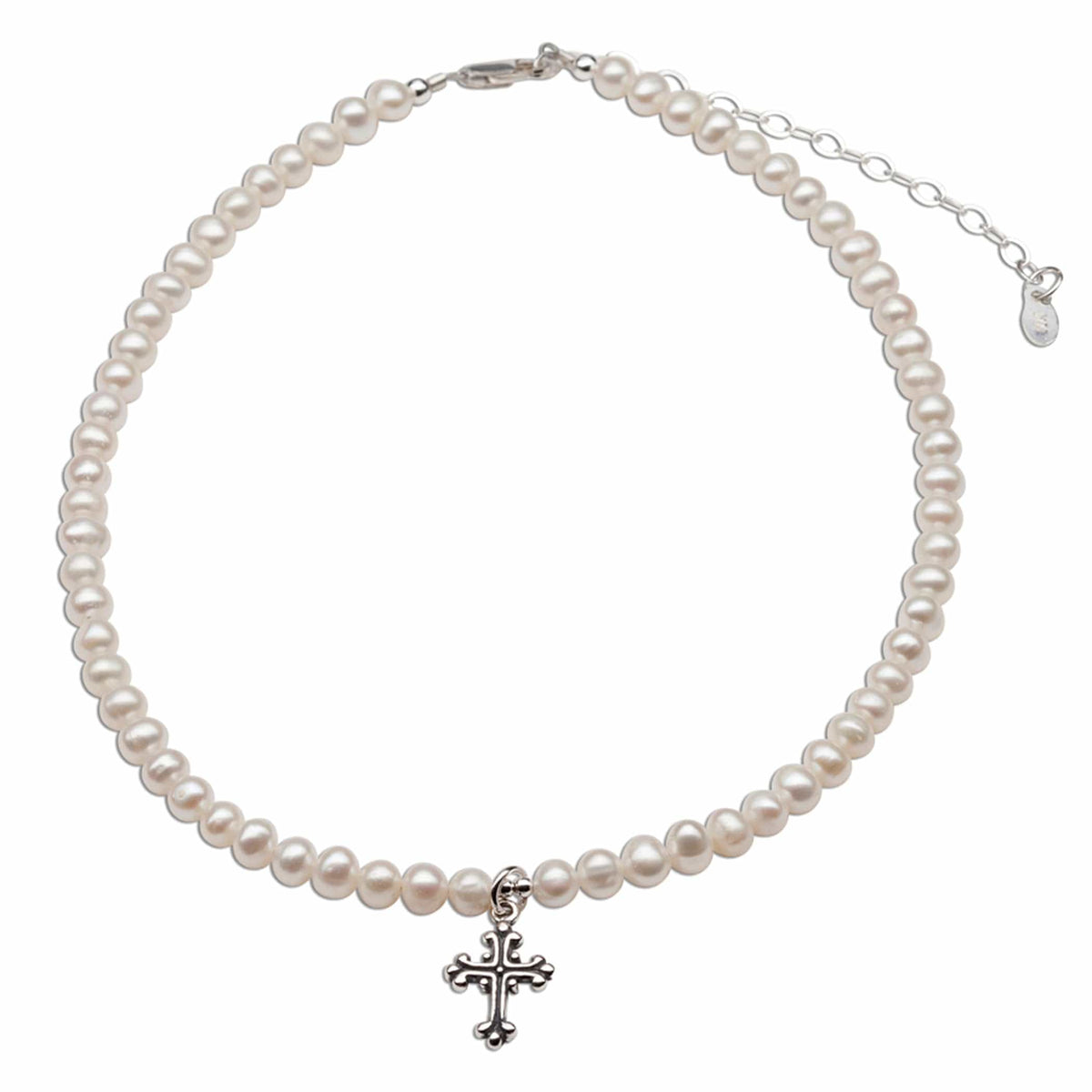 Cherished Moments Cherished Moments Olivia Pearl Cross Necklace - Little Miss Muffin Children & Home