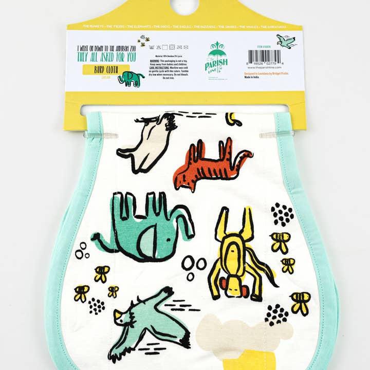 Blue Baby Burp Cloth they all asked for you