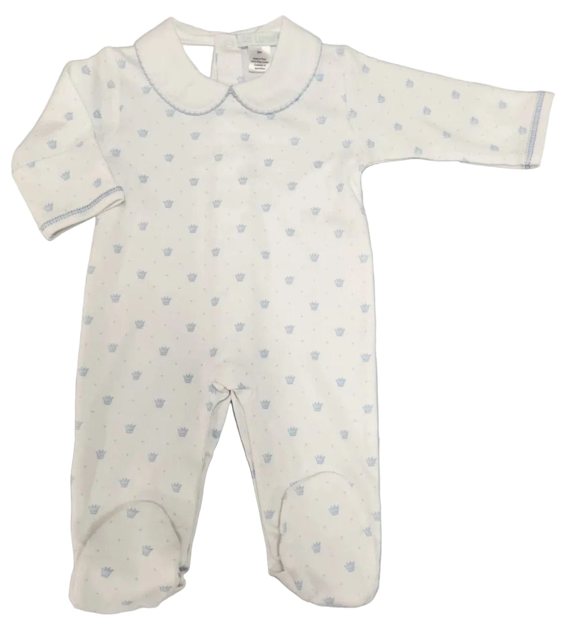 Blue Crown Pima Boy Footie