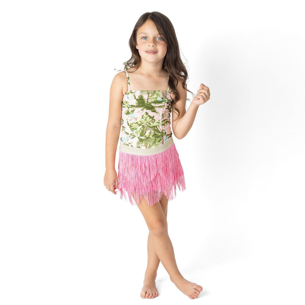 Shade Critters Blush Tropics 1pc & Fringe Skirt - Little Miss Muffin Children & Home