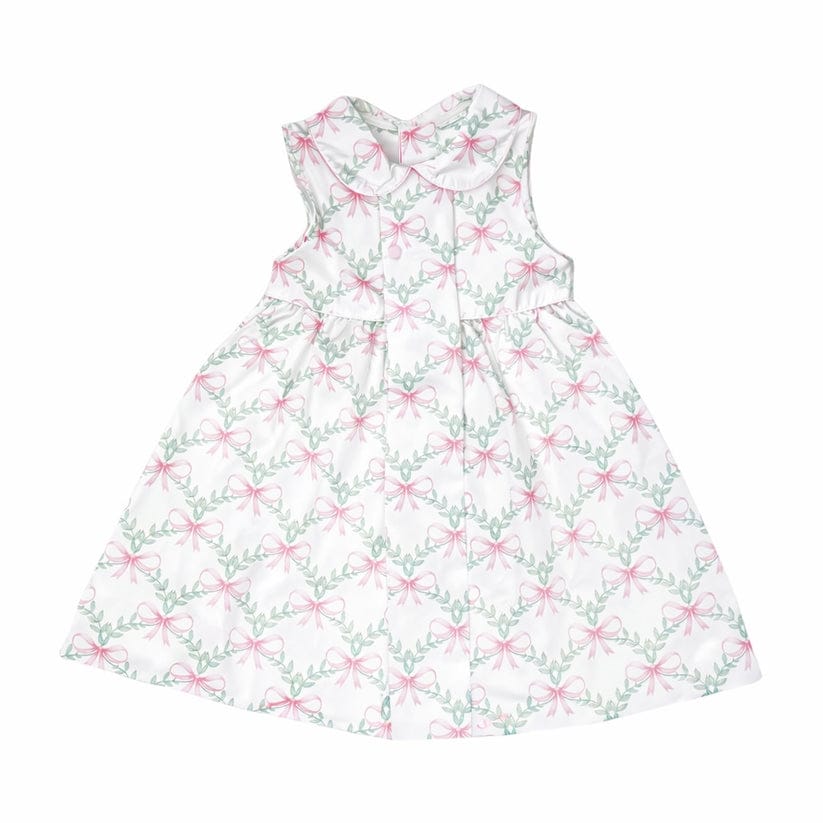 Bow Floral Button Dress