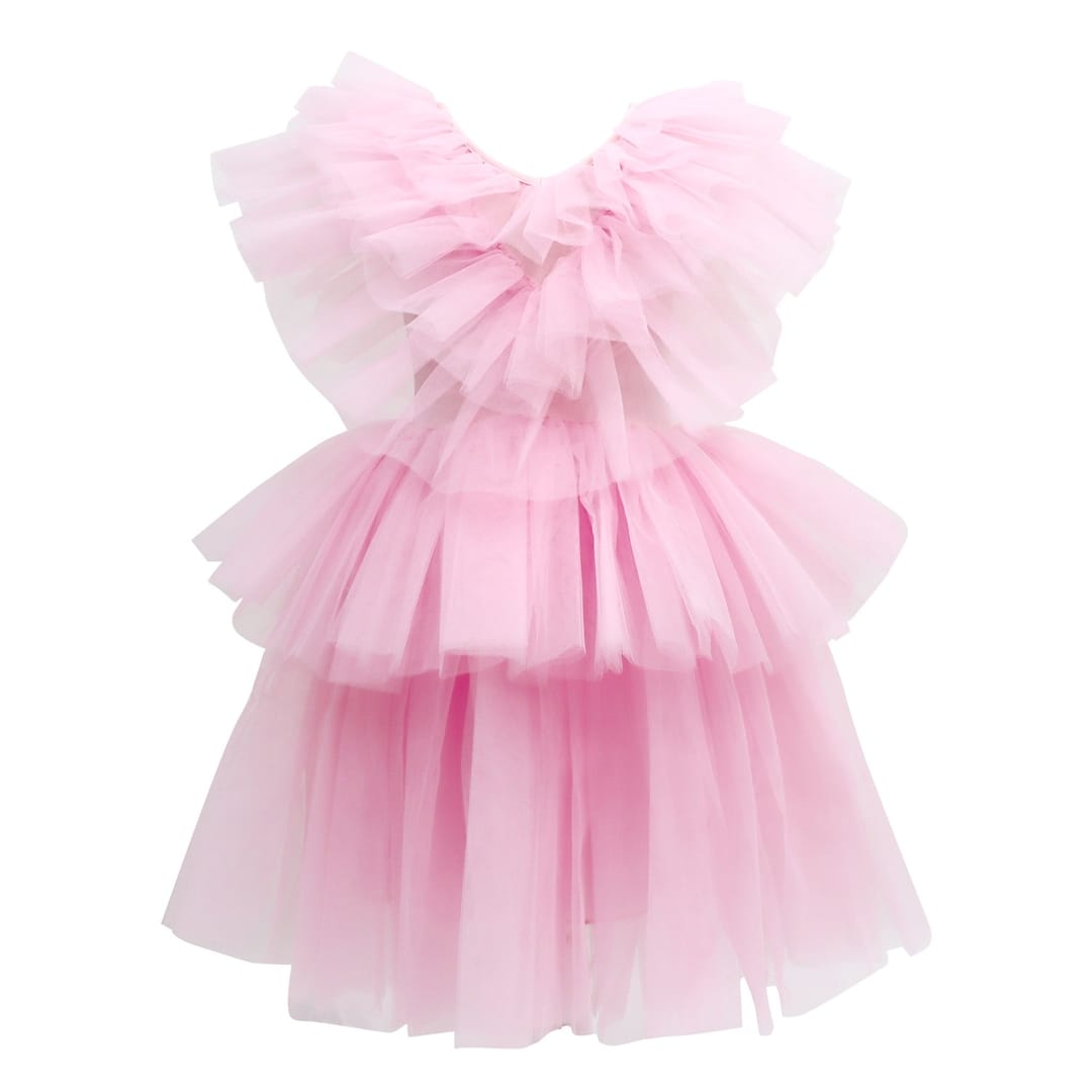 Pink Poppy Pink Poppy Claris the Chicest Mouse in Paris Ruffled Tulle Dress in Pink - Little Miss Muffin Children & Home