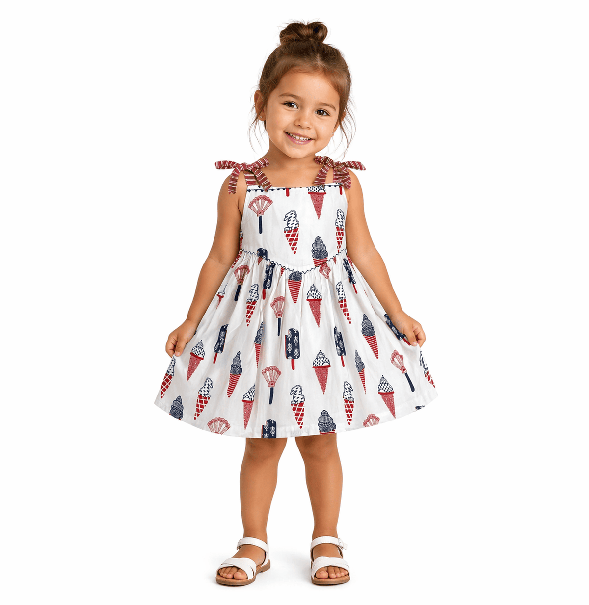 Flying Geese Quilts Mila Ice Cream Dress - Little Miss Muffin Children & Home