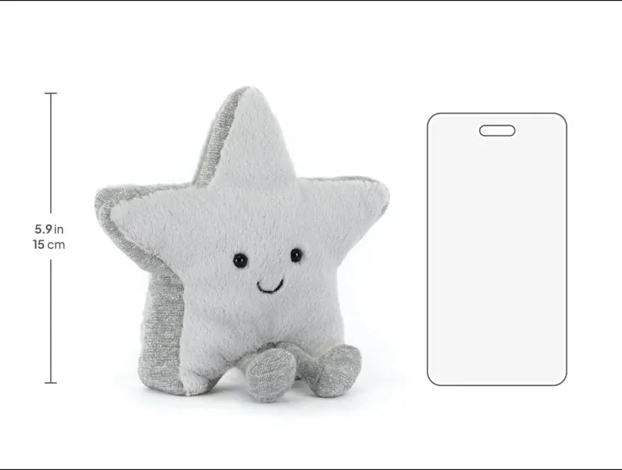 Jellycat Jellycat Amuseables Silver Star (2026) - Little Miss Muffin Children & Home