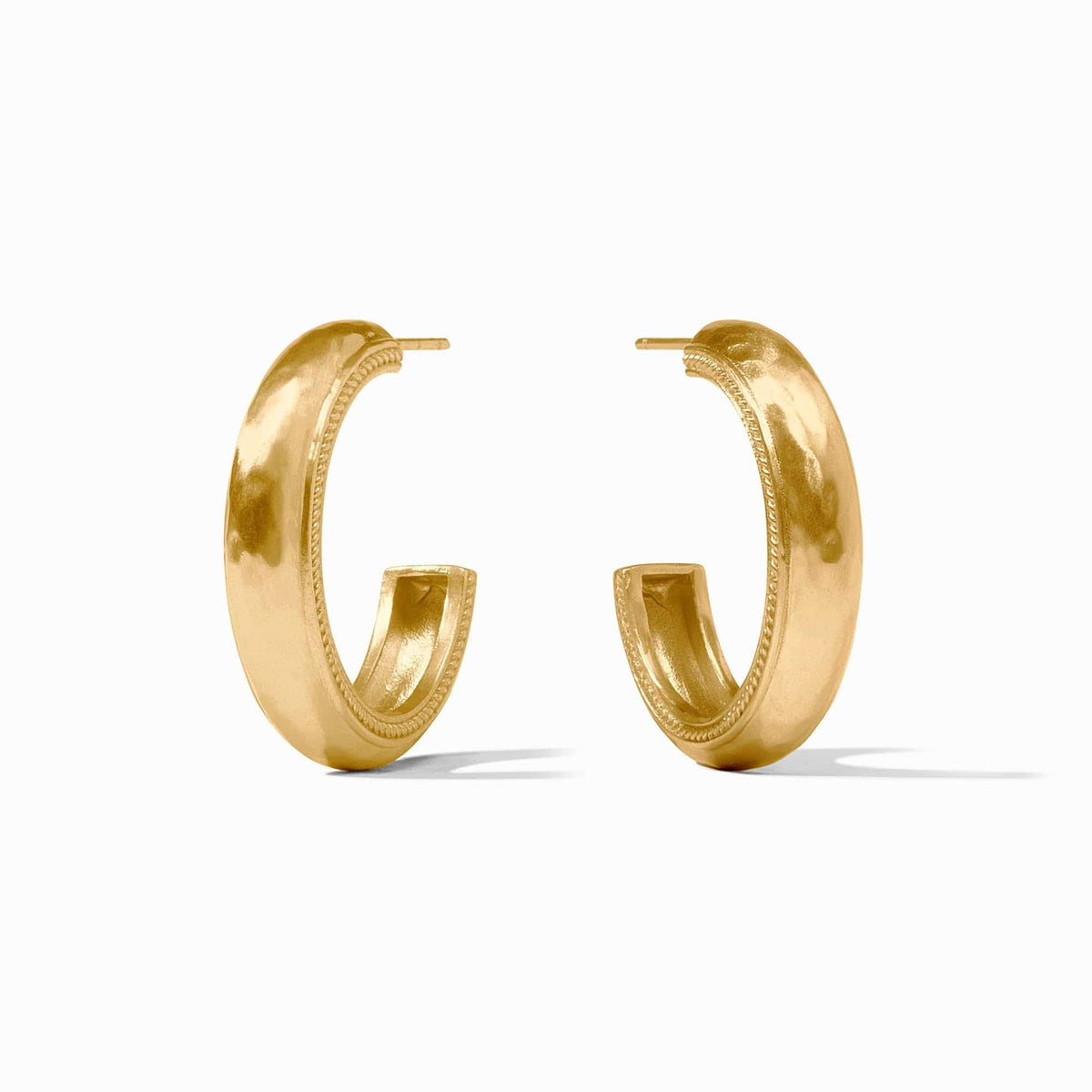 Cannes Gold Medium Hoop Earrings
